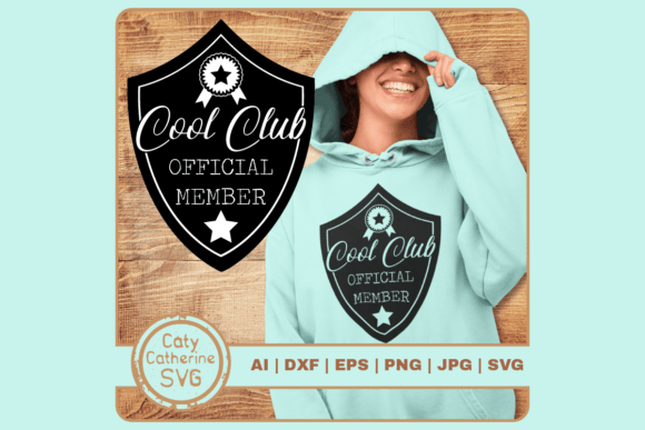 Cool Club Member Badge Graphics for Crafts