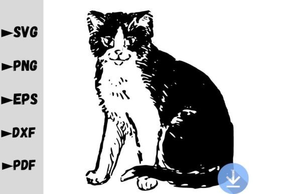 Cute Cat SVG for Embroidery
