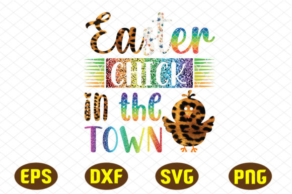Easter Chick in the Town Sublimation
