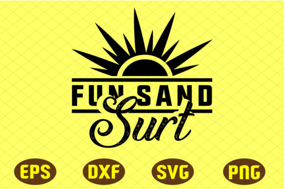 Fun Sand Surt Svg Design for Graphic & Craft Projects