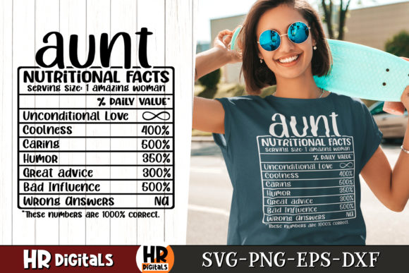 Funny Aunt SVG for Graphics and Crafts