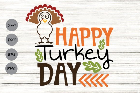 Happy Turkey Day Graphics for Creative Publishers