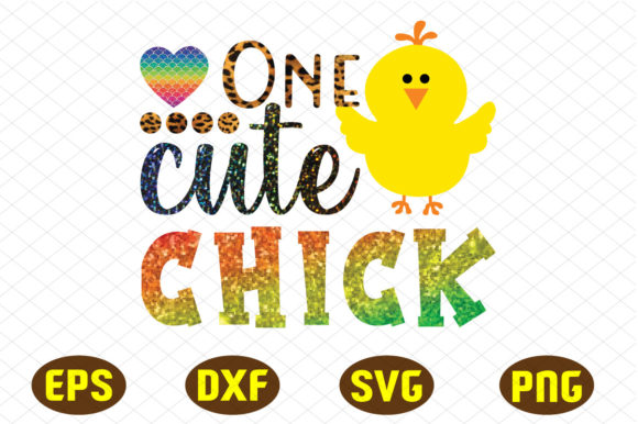 One Cute Chick Sublimation: A Graphic Asset for Playful Branding