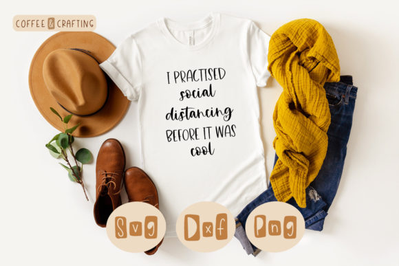 Social Distancing SVG Graphics for Crafts