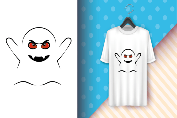 Spooky Ghost Halloween Graphics for Crafts