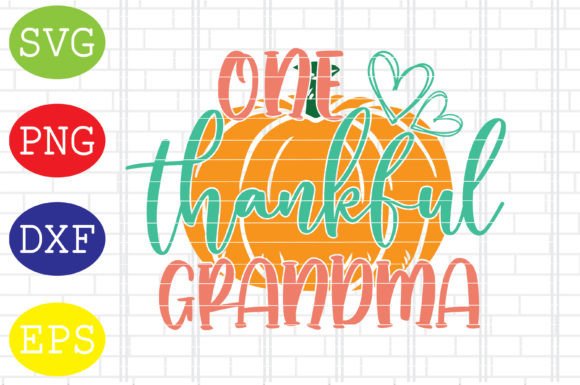 Thankful Grandma Svg for Embroidery