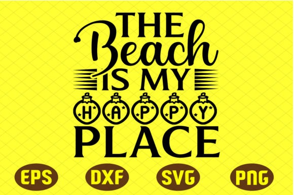 The Beach is My Happy Place Graphics for Bloggers